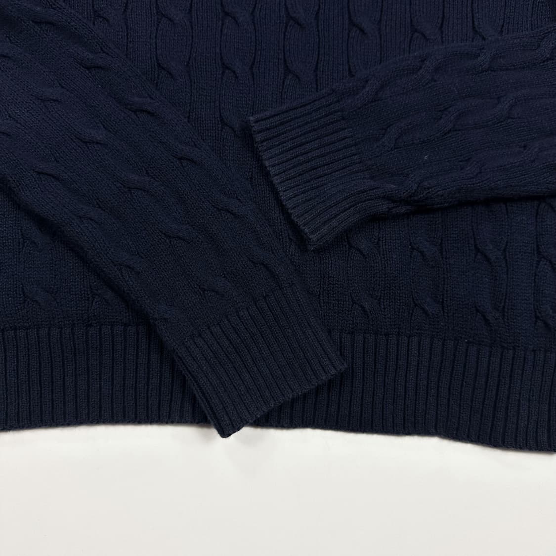 폴로 랄프로렌 클래식 케이블 니트 네이비 L 상품이미지4