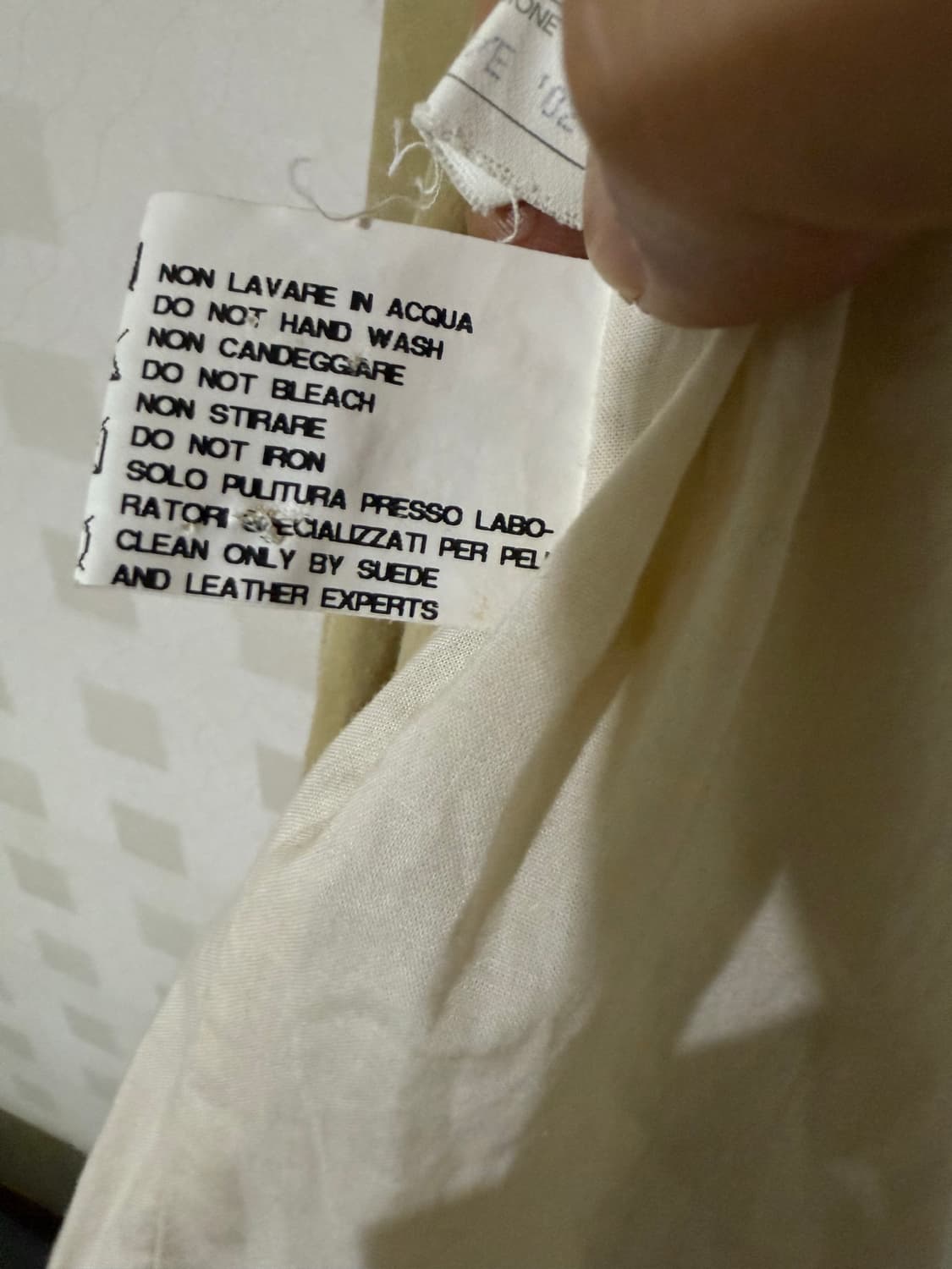 SANTACROCE 3 버튼  프린즈레더 자켓 상품이미지7