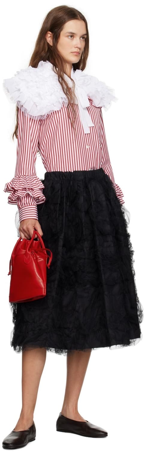 꼼데가르송 드로스트링 토트백 레드 판매 상품이미지4