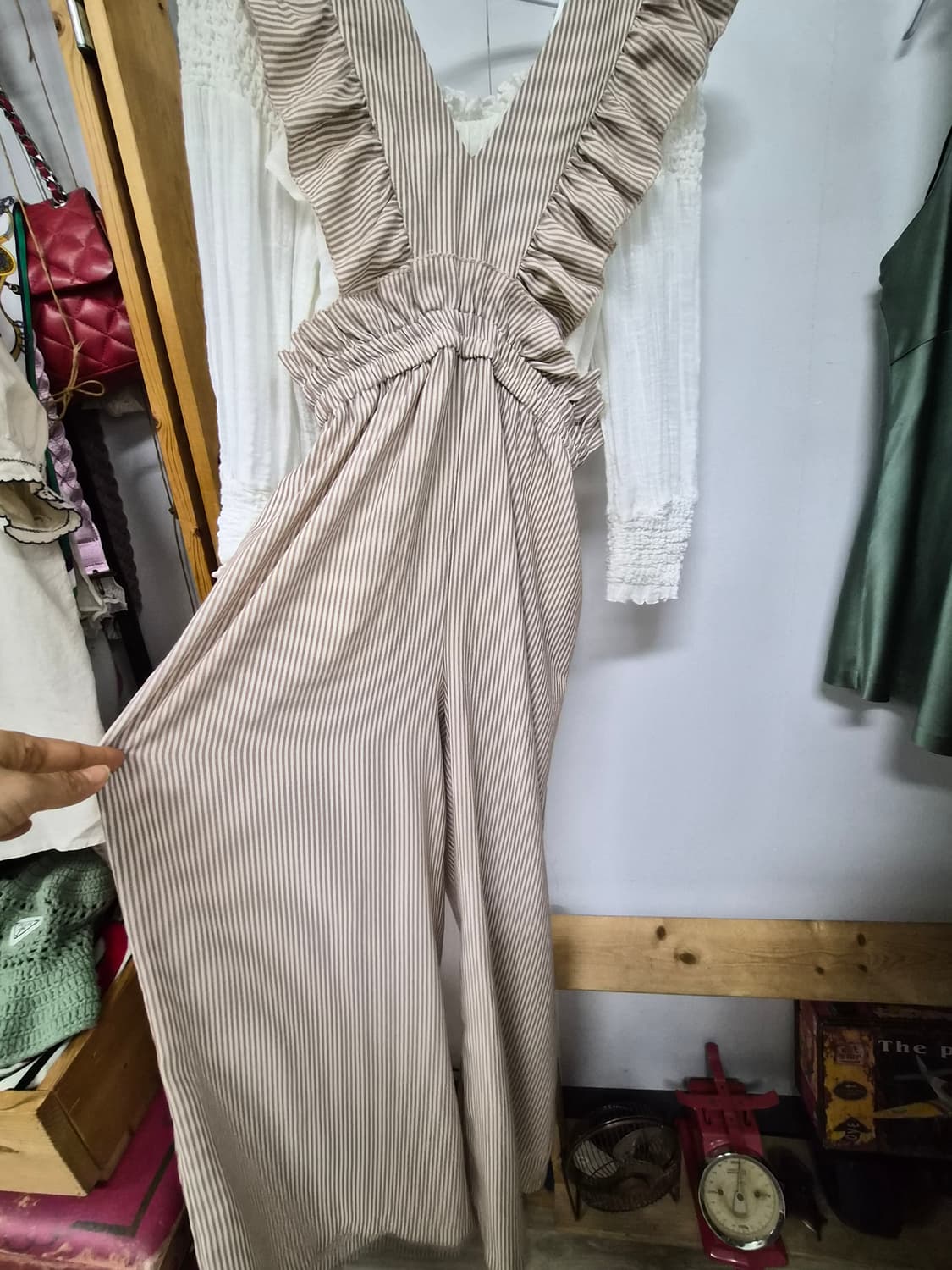 랩 프릴 점프수트.자라 에스닉 프릴 블라우스 상품이미지4