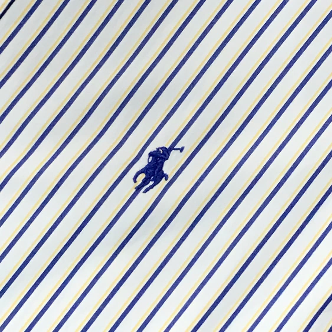 폴로랄프로렌 옐로 네이비 더블 스트라이프 셔츠 남성 105 사이즈 상품이미지4