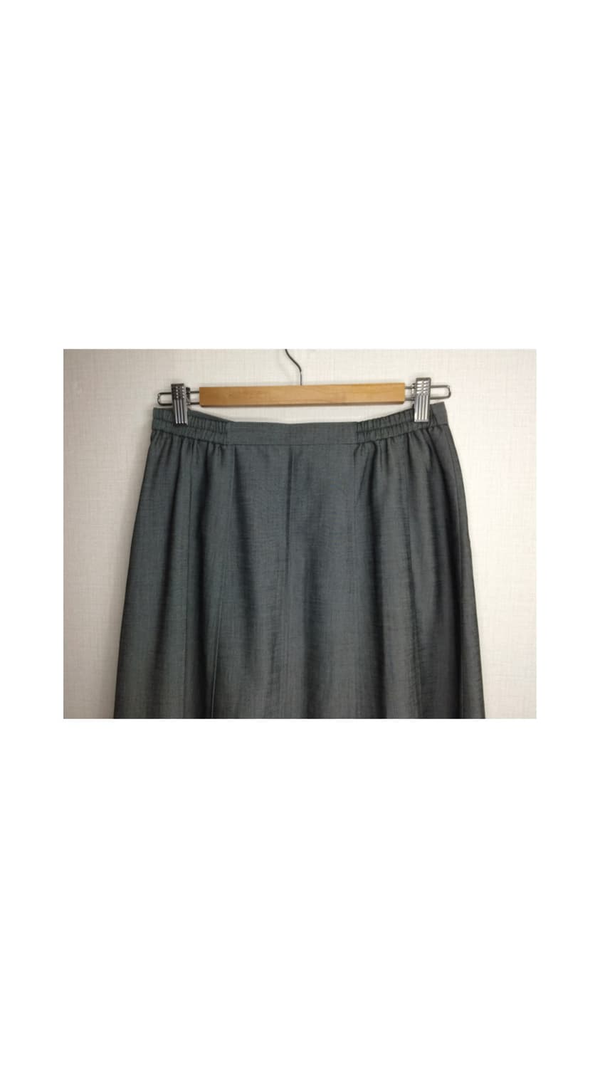 빈티지 차콜 그레이 롱 스커트 상품이미지4
