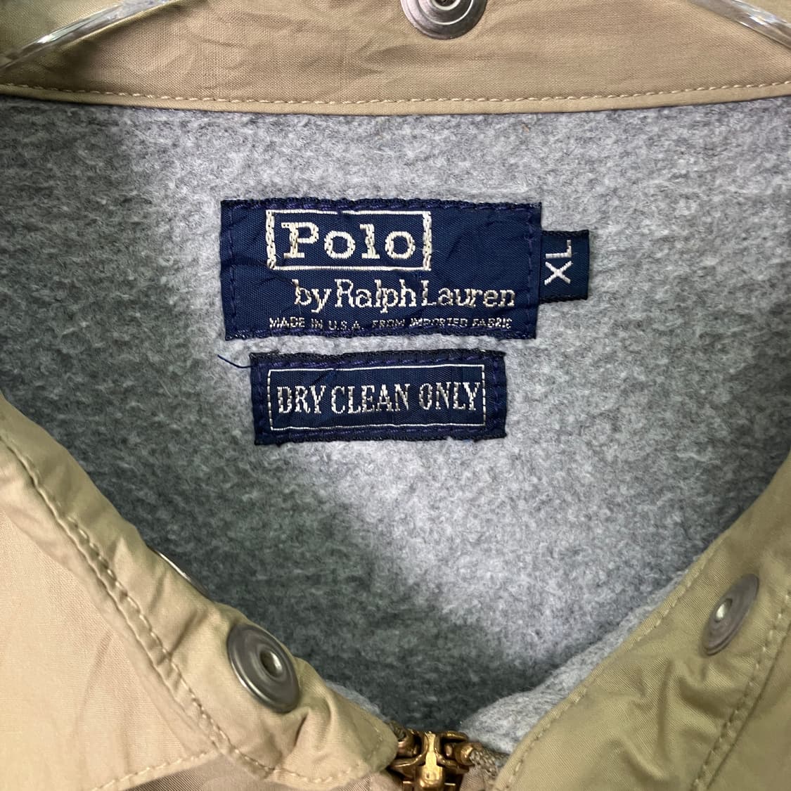 폴로 랄프로렌 베이지 코튼 스윙탑 블루종 자켓 XL 상품이미지3