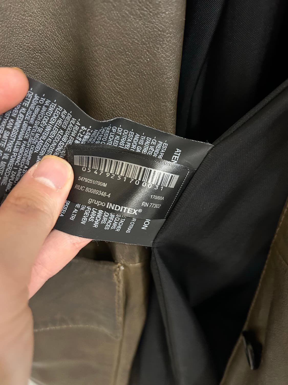 자라 리알 램스킨 양가죽코트 정가 50만원 상품이미지6