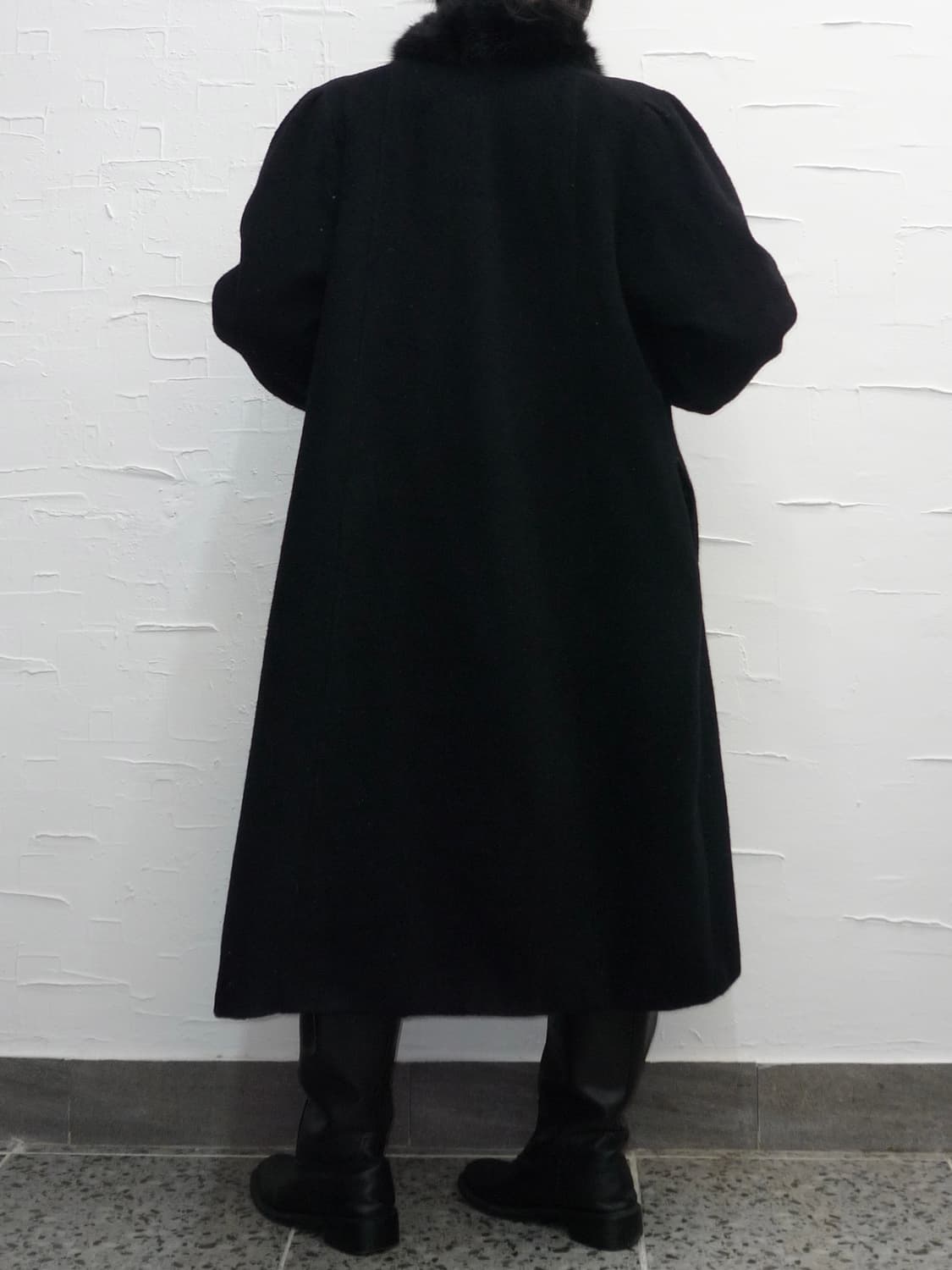fur neck coat 상품이미지3