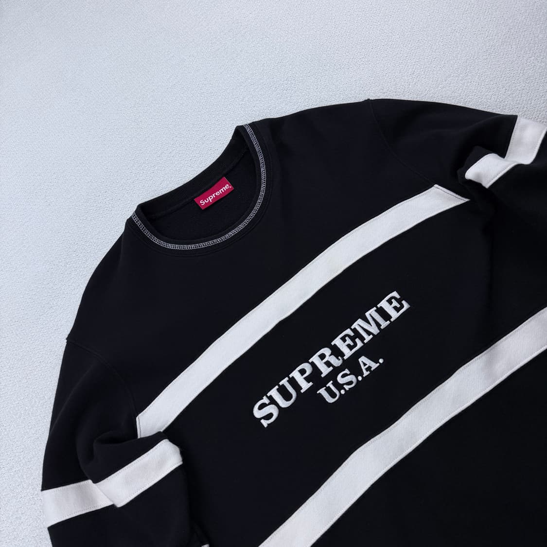 슈프림 16F/W 센터 스트라이프 크루넥 스웻셔츠 상품이미지2