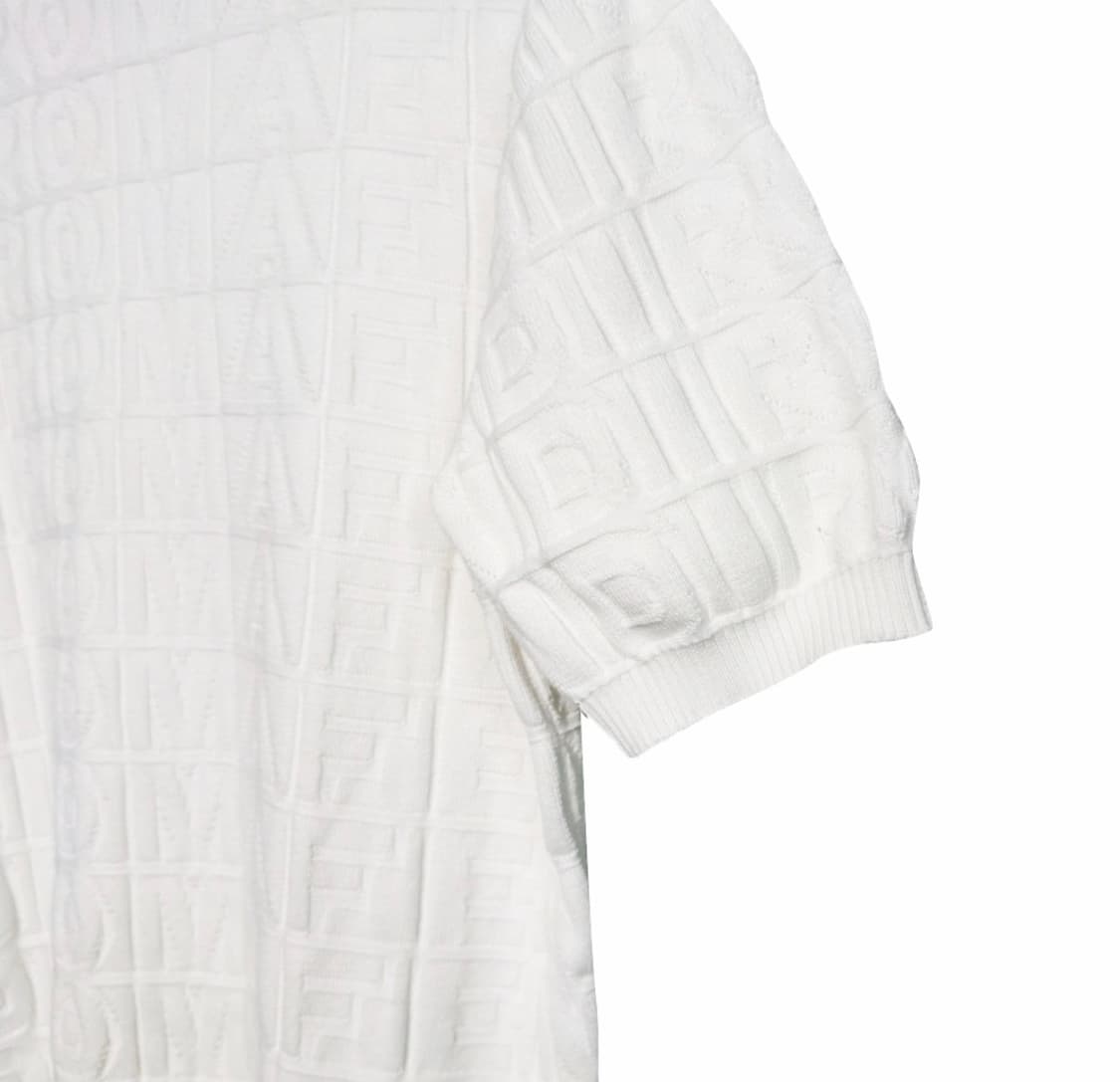 [50] 펜디 x 마크 제이콥스 남성 FF로고 반팔 니트 티셔츠 화이트 상품이미지6