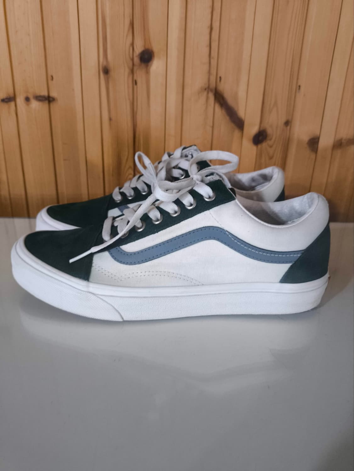 270mm 반스 올드스쿨 레더 그린  상품이미지1