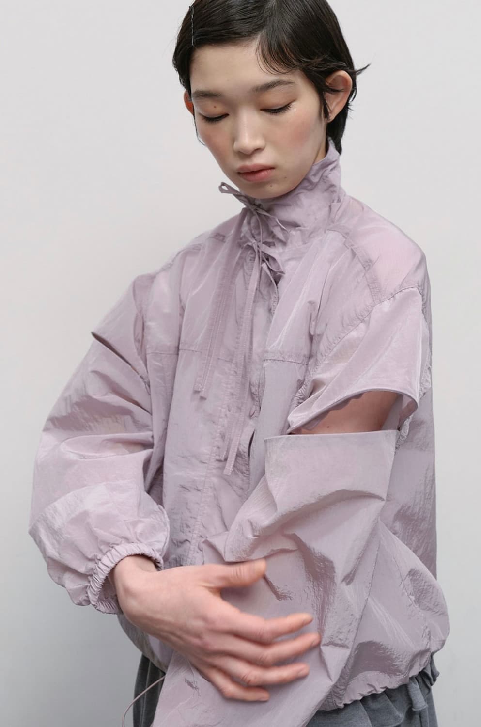 타입서비스 Shirred Light Windbreaker [Purple] 상품이미지6