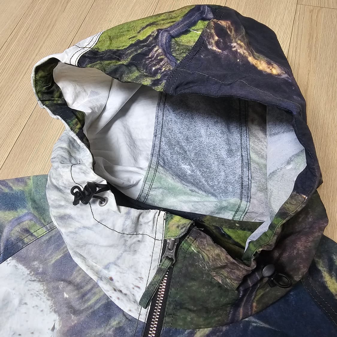 XL 2회착 스투시 코스트라인 비치 쉘 바람막이 자켓 멀티 105 110 상품이미지7