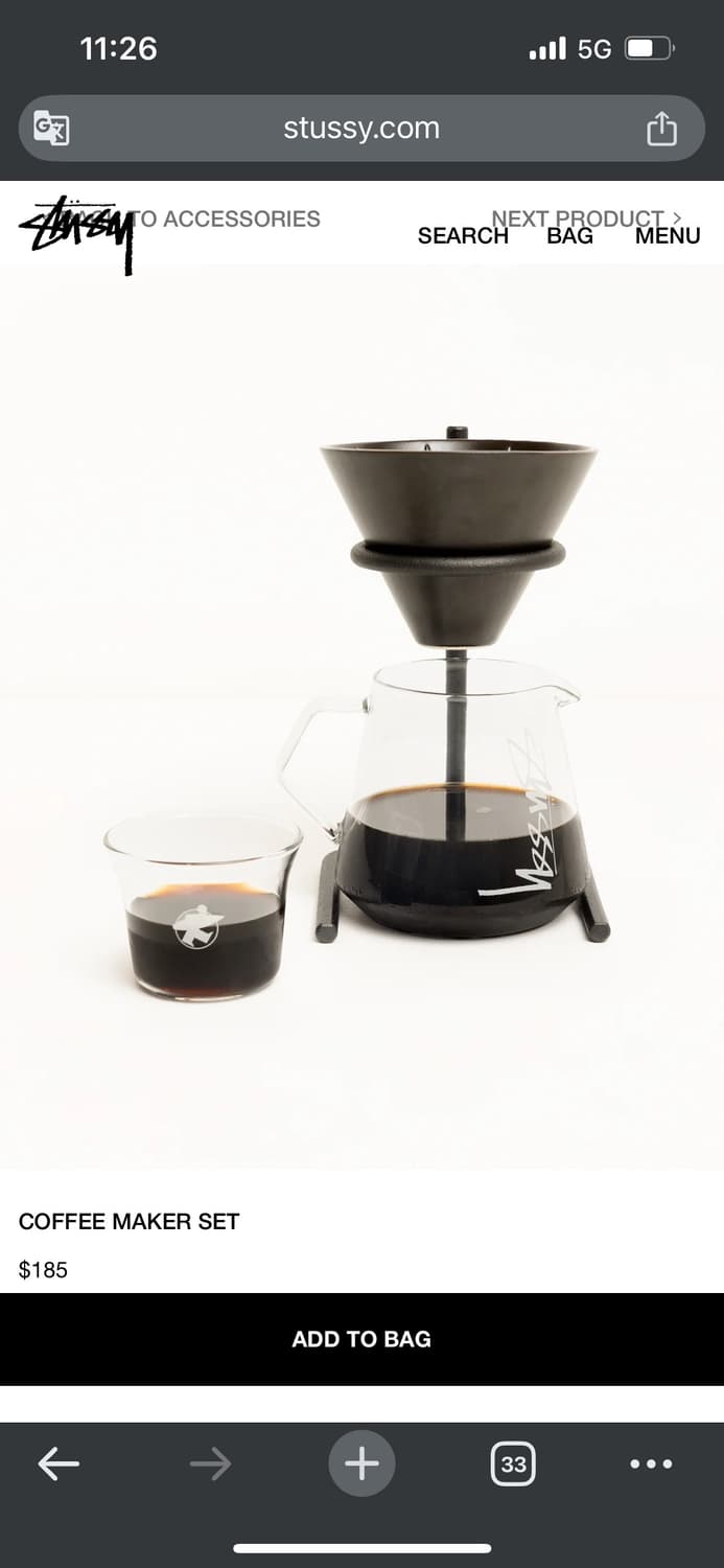 stussy coffee maker 스투시 커피메이커 상품이미지1