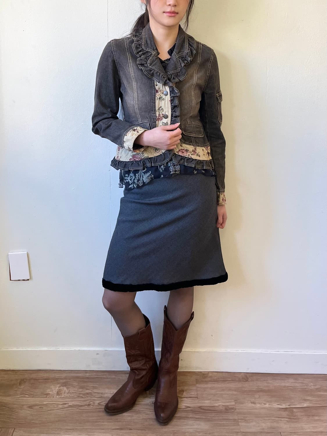 L’EST ROSE 트랙 스커트 상품이미지5