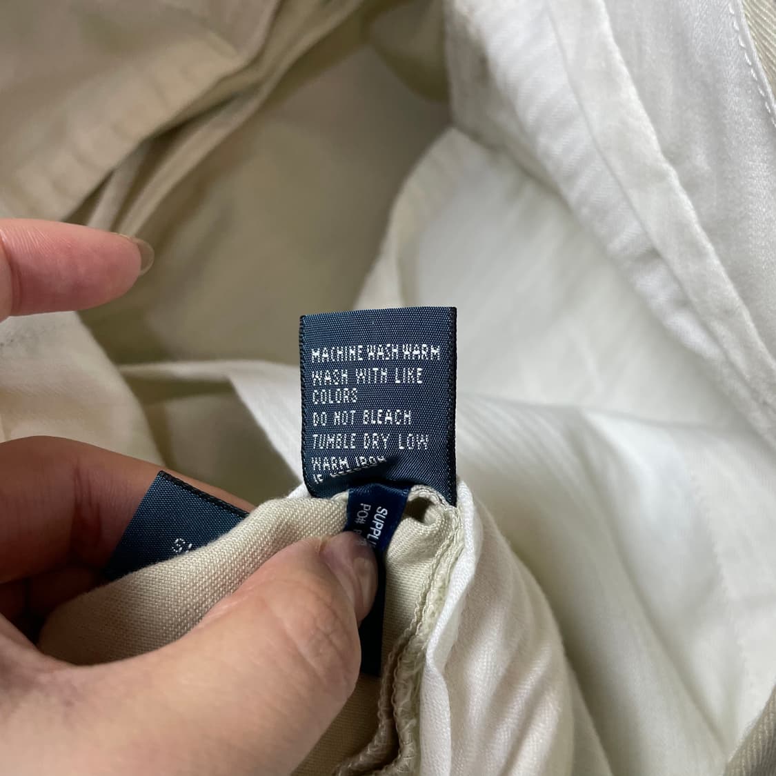 (32) 폴로 랄프로렌 아이보리 핀턱 코튼 팬츠 상품이미지9