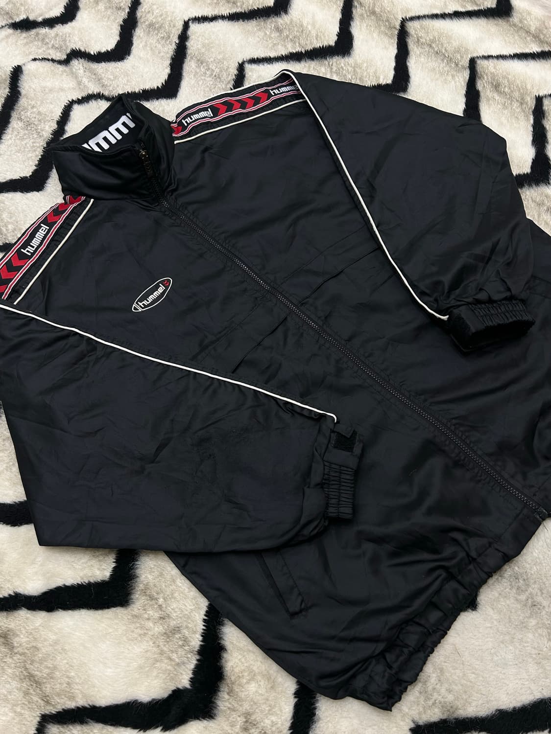 [2XL]험멜90s 사이드라인 바람막이/블랙 상품이미지2