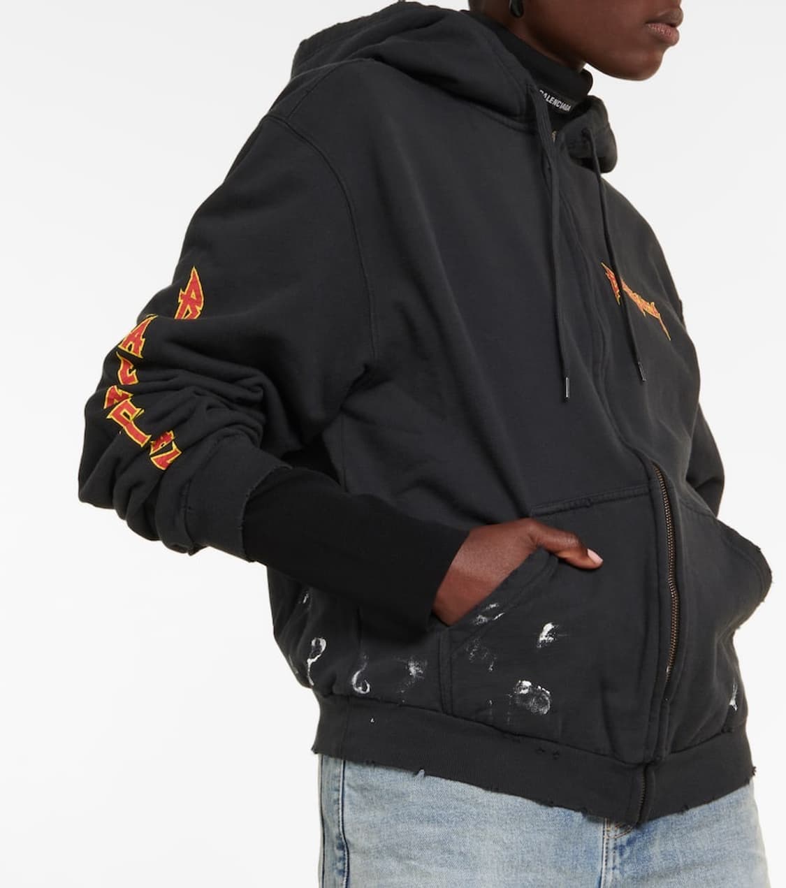 [M] 발렌시아가 메탈리카 후드집업 상품이미지1