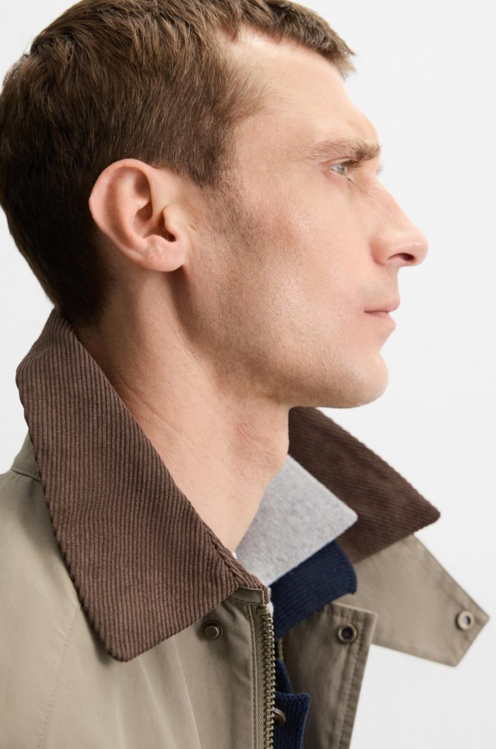 배색 칼라 점퍼 7380/190/708 상품이미지5