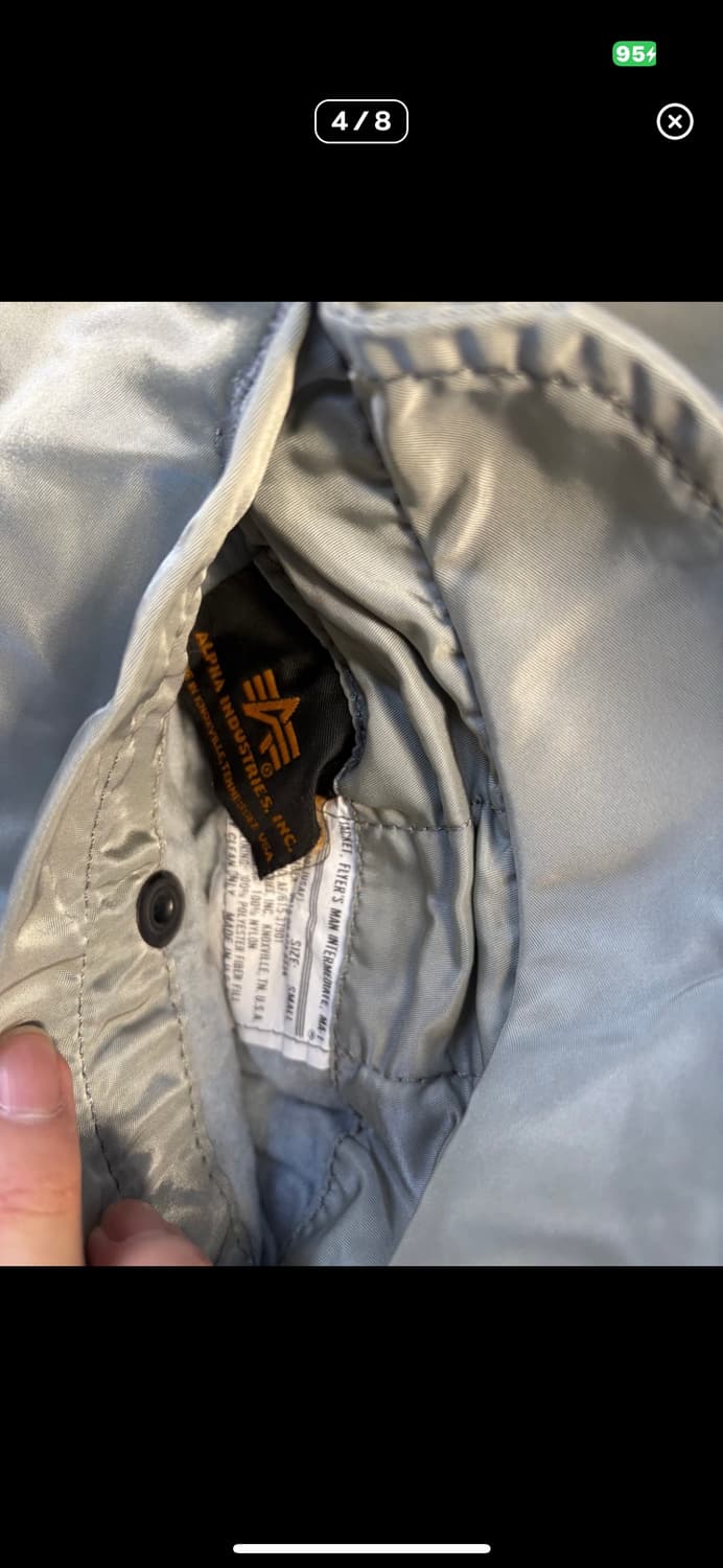 알파인더스트리 항공자켓 s ma-1 상품이미지3