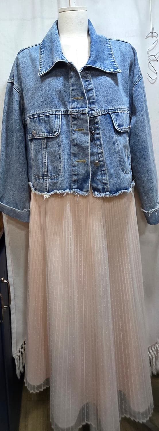 크롭 청자켓  상품이미지2