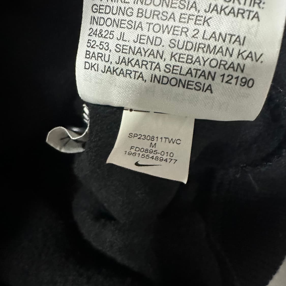 Nike 여성 플리스 폴로 크롭 BK 셋업 상품이미지5