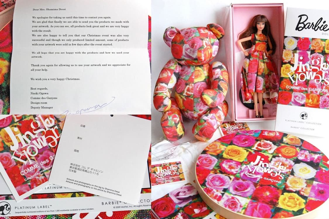 꼼데가르송 x 바비 플래티넘 라벨 컬렉션 인형 징글 플라워 한정 상품이미지8