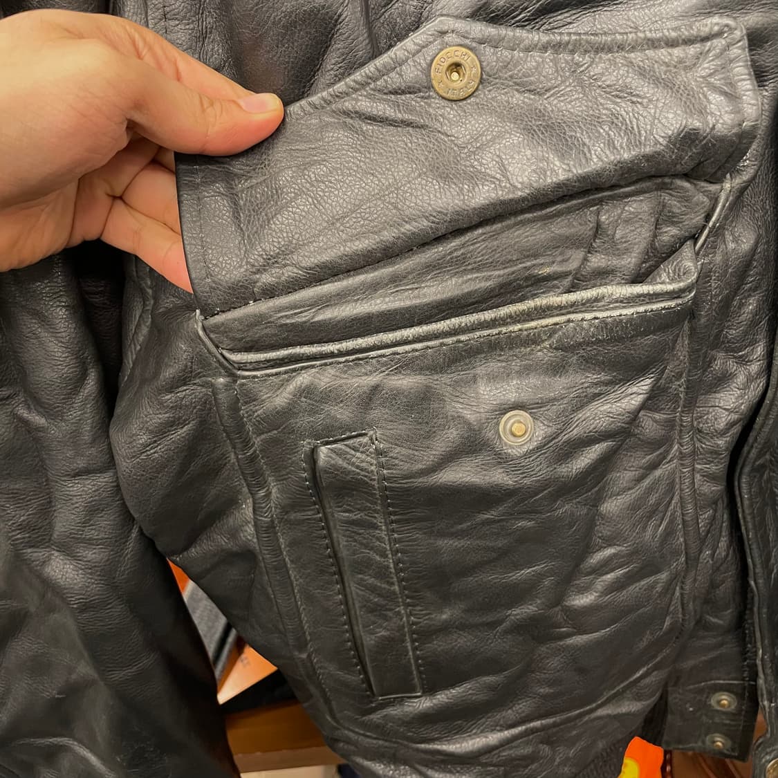 70s Mac Douglas 퍼 내피 플라이트 A2 가죽 리얼 레더 자켓 상품이미지4