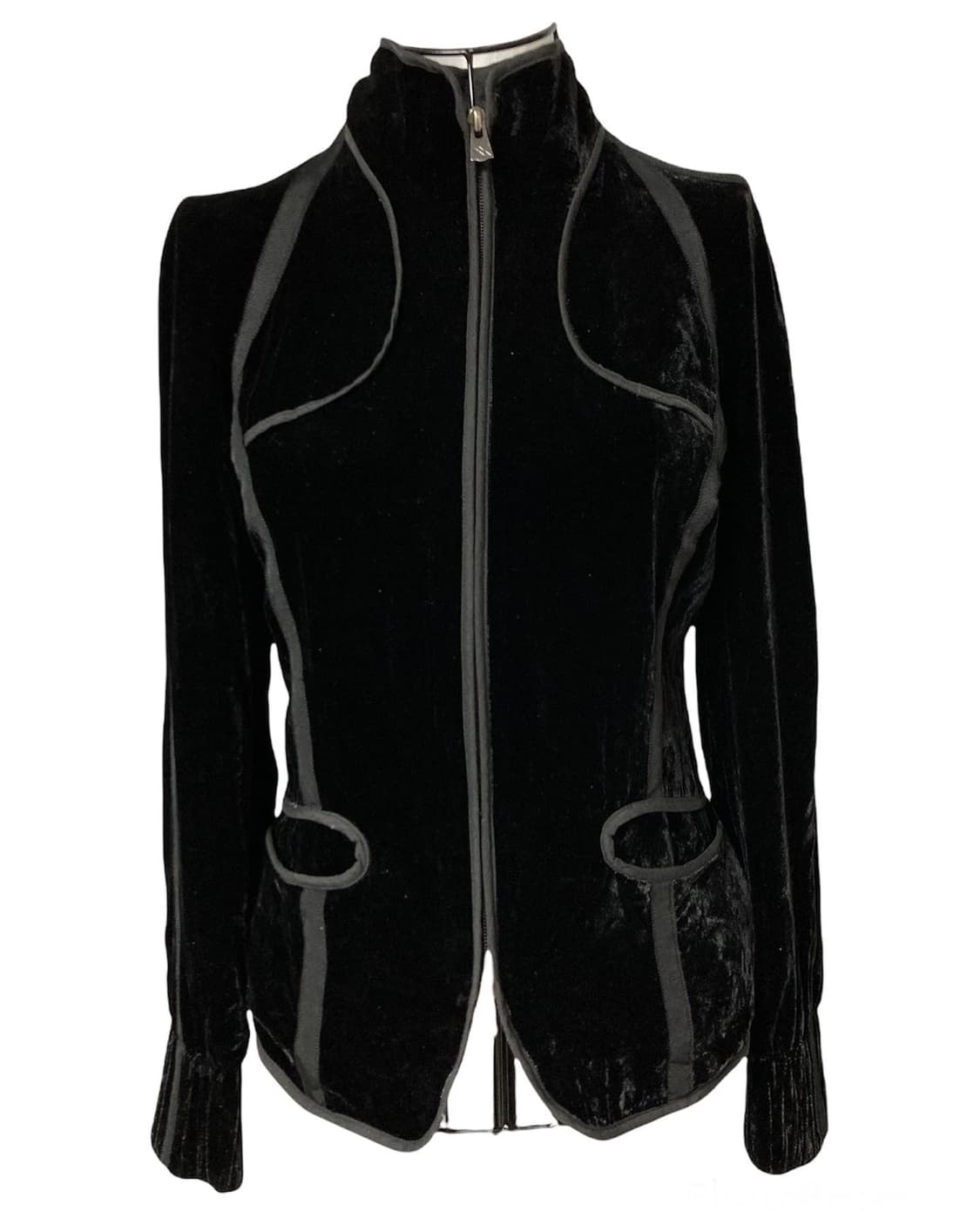 아르마니 벨벳 파이핑 자켓 상품이미지1