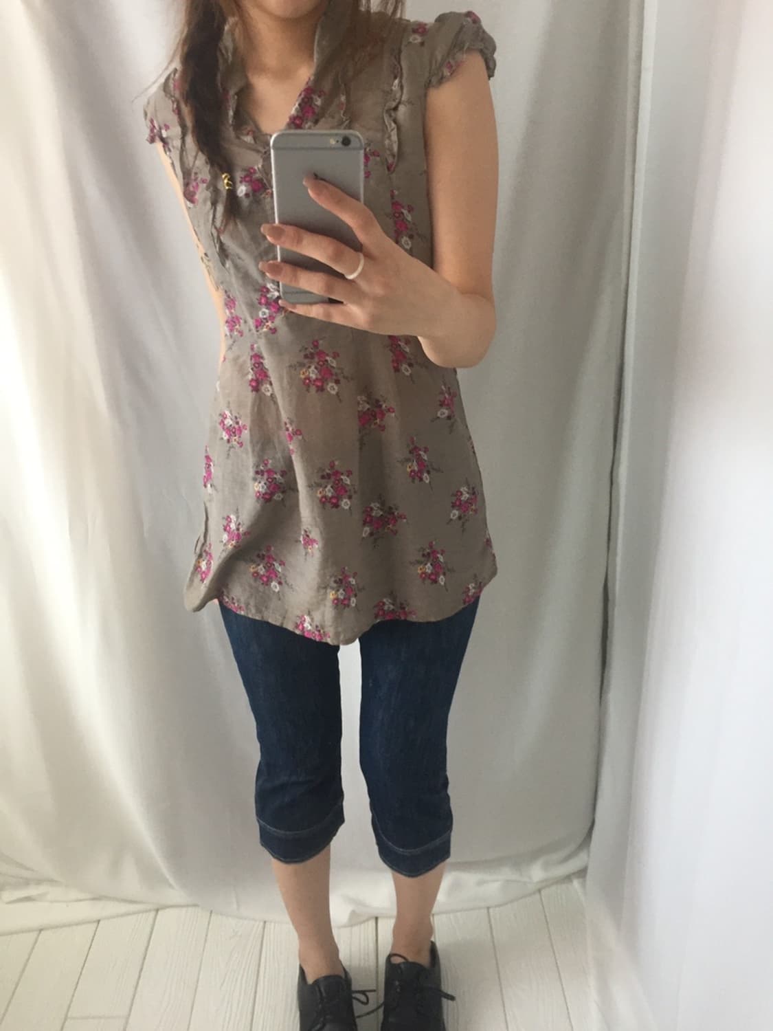 708. vintage rose puff blouse  상품이미지5