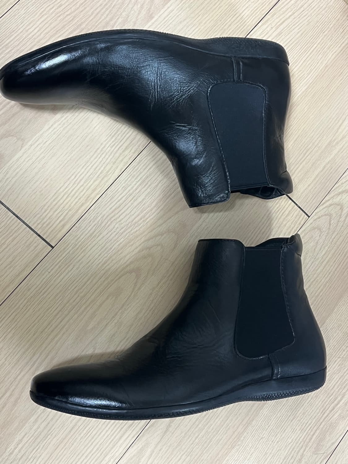 Prada leather  Boots 프라다 레더 첼시부츠 43 상품이미지4