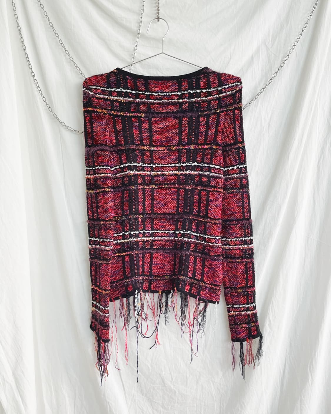 발망 17ss 런웨이 그런지 트위드 니트 상품이미지7