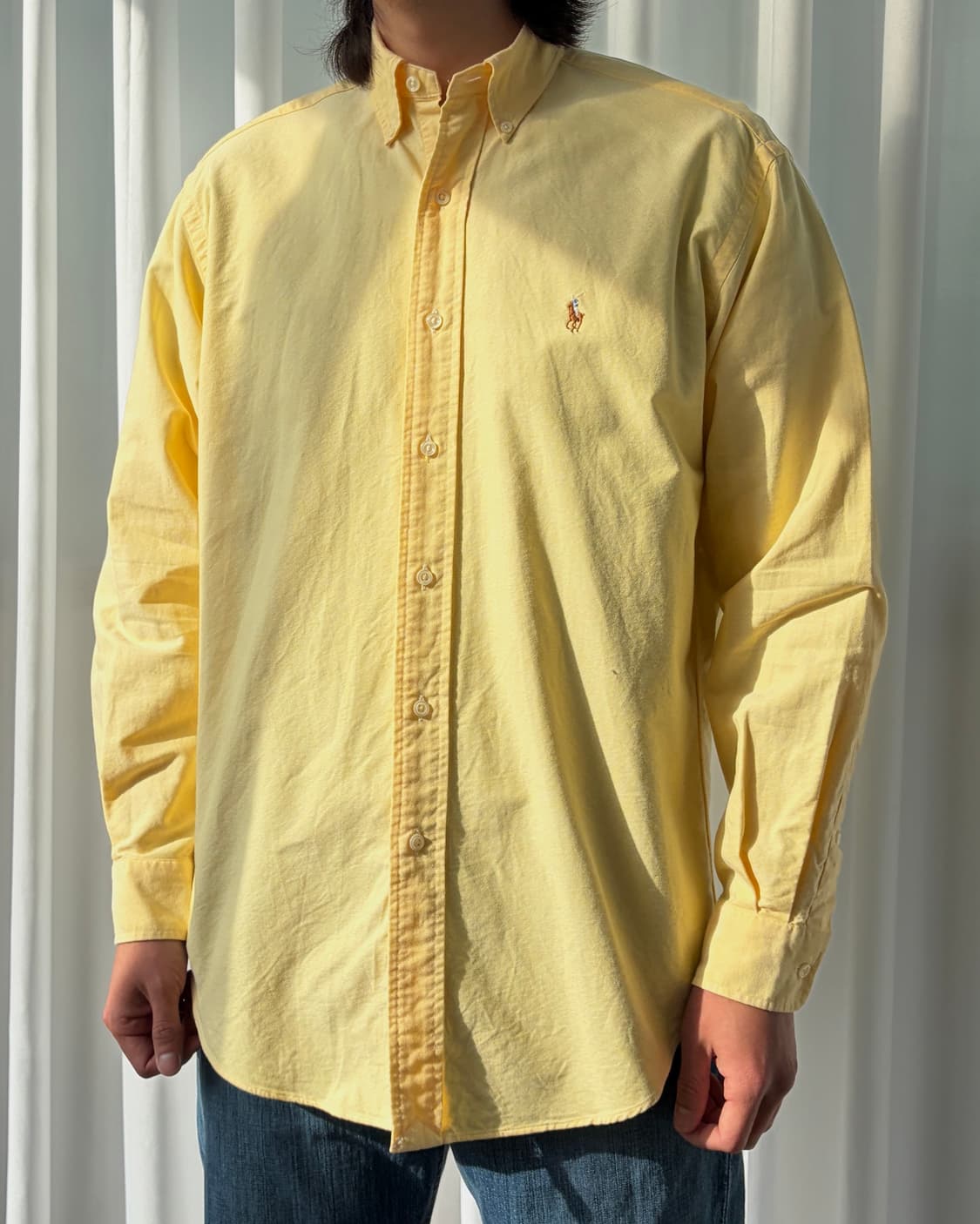 [L]폴로 랄프로렌 옐로우 옥스포드 셔츠 상품이미지2