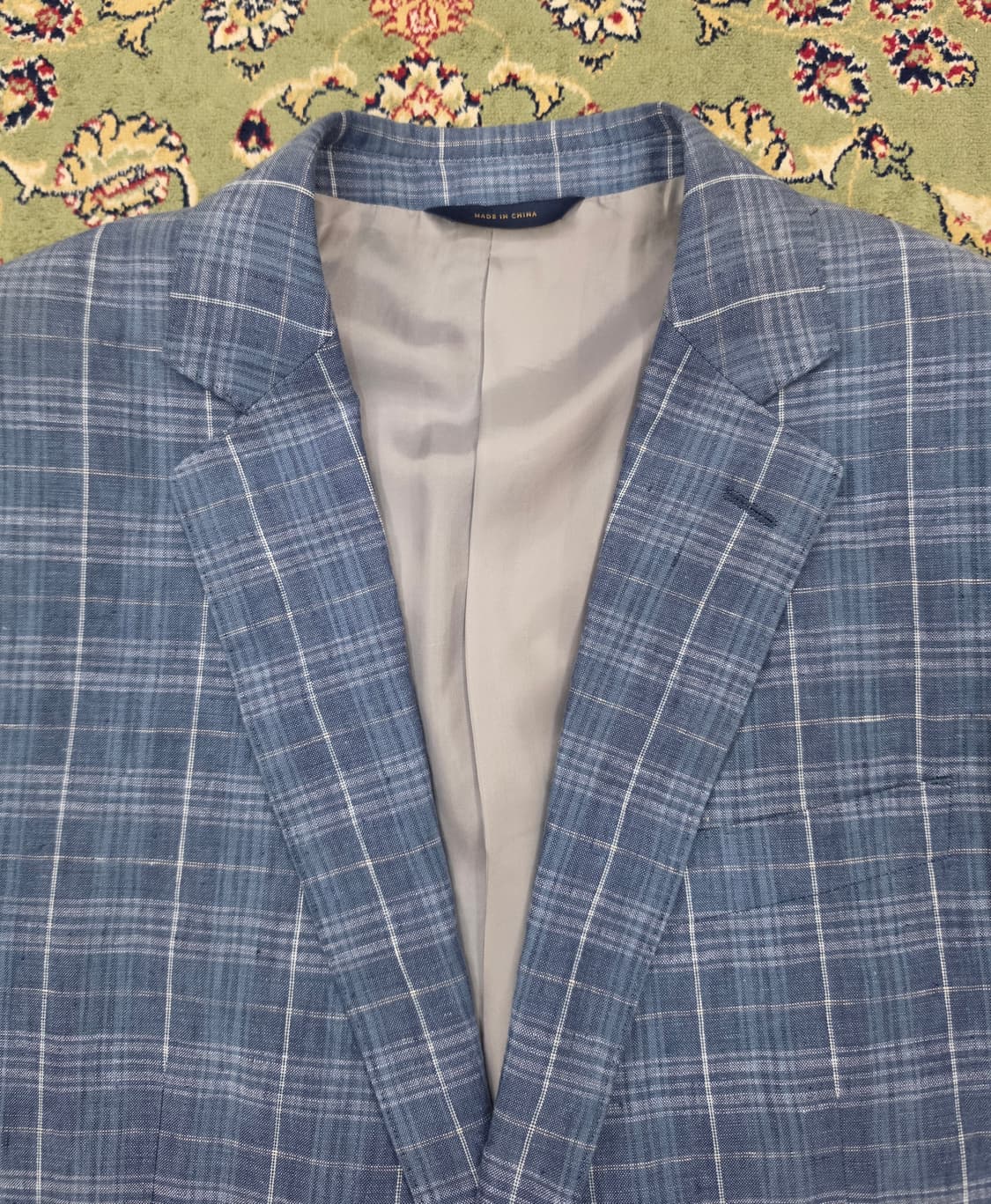 [새상품/최종할인] 브룩스브라더스 리젠트핏 블루체크 린넨 자켓 42R  상품이미지2