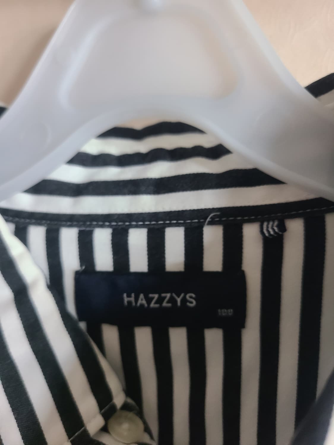 해지스 블랙 스트라이프 셔츠 100 상품이미지4