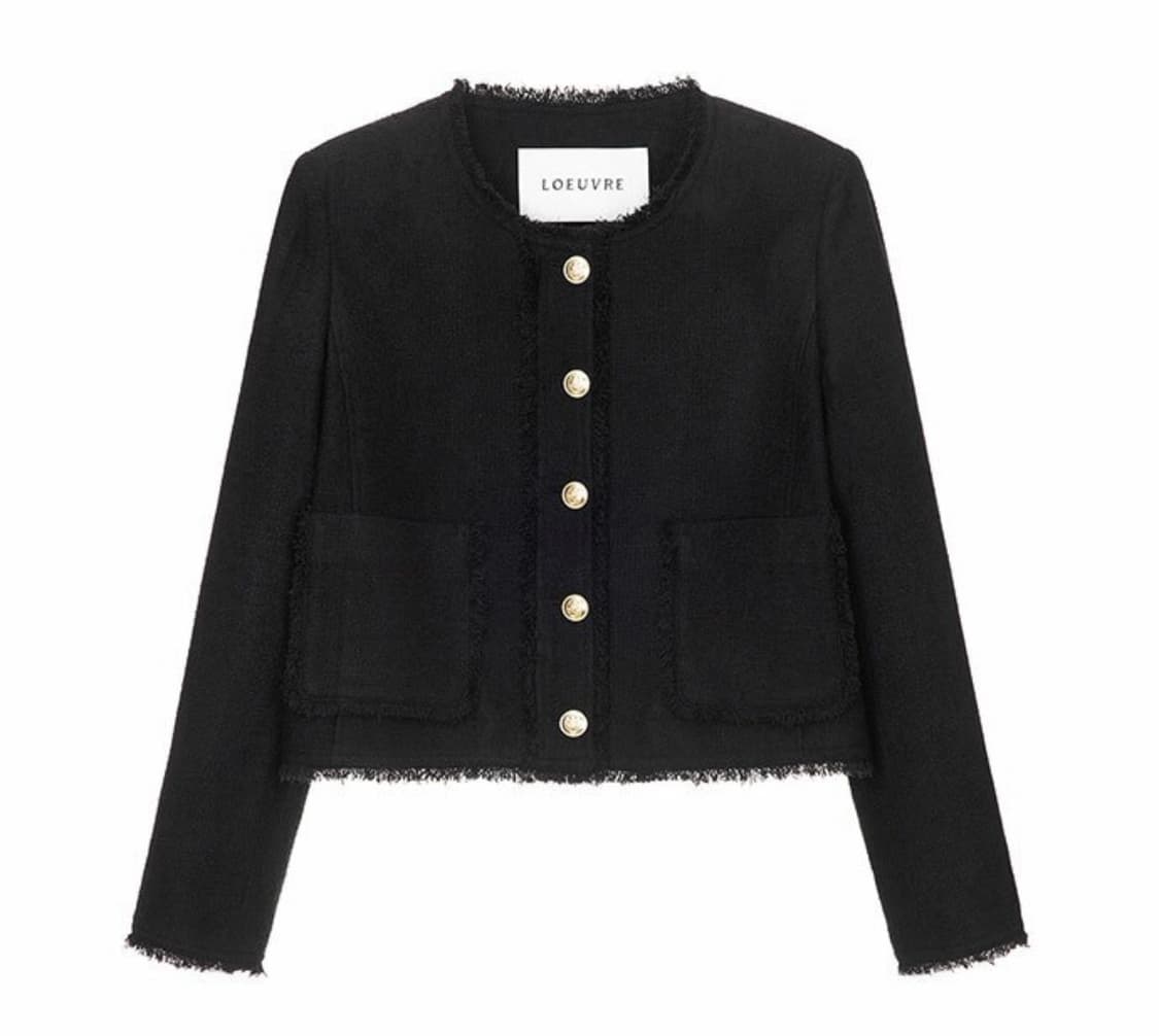 (단종) 루에브르 프린지 카라리스 트위드 자켓 상품이미지1
