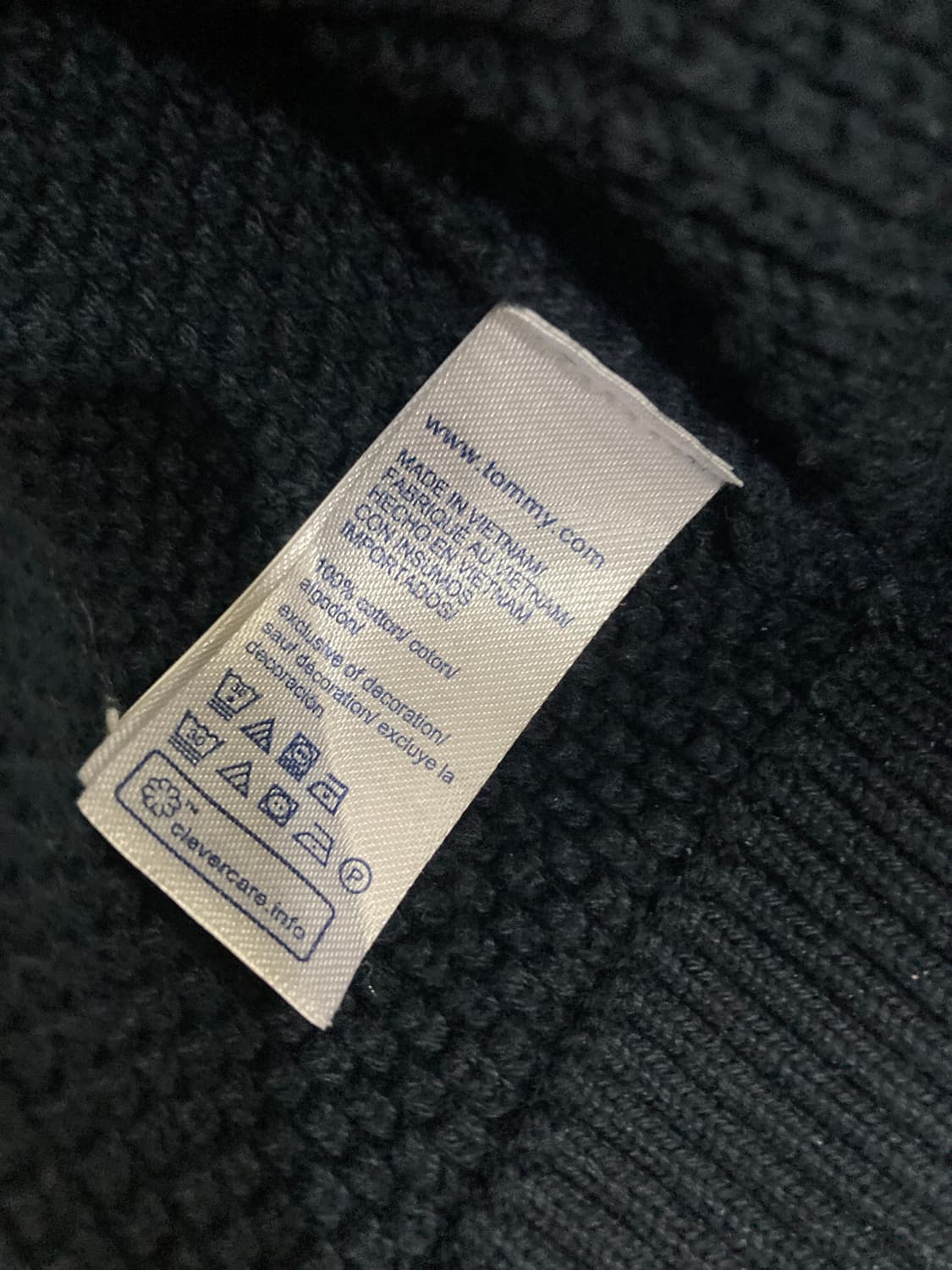 타미힐피거 네이비 니트 스웨터 상품이미지5