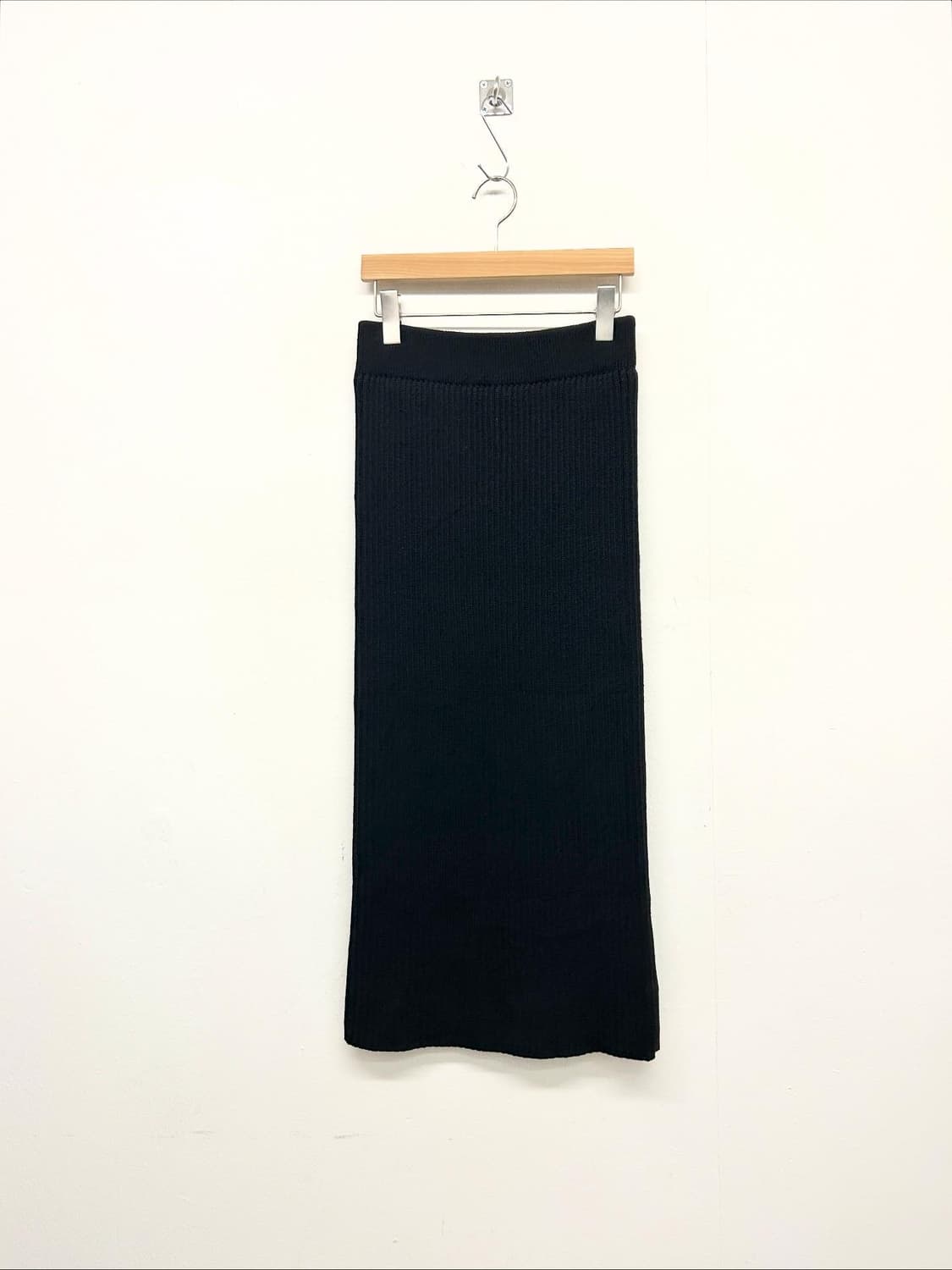 HYKE 하이크 양모 골지 니트 스커트 상품이미지1