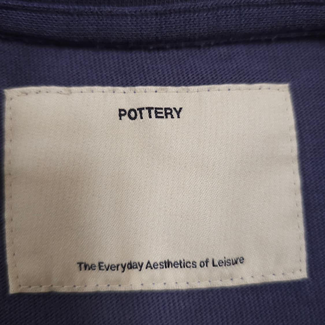 포터리 네이비 반팔티 상품이미지3