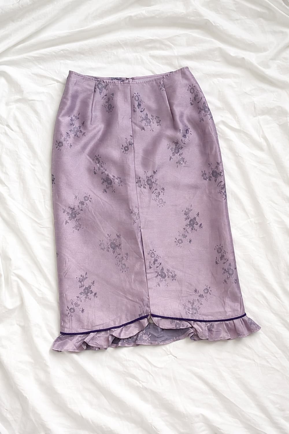 오리엔탈 플라워 미디 스커트 상품이미지1