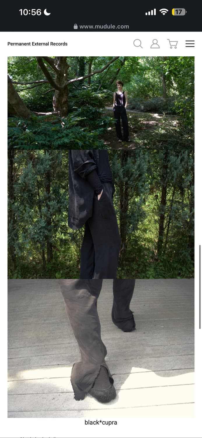 머듈 Mudule cupre lounge pants black 상품이미지2