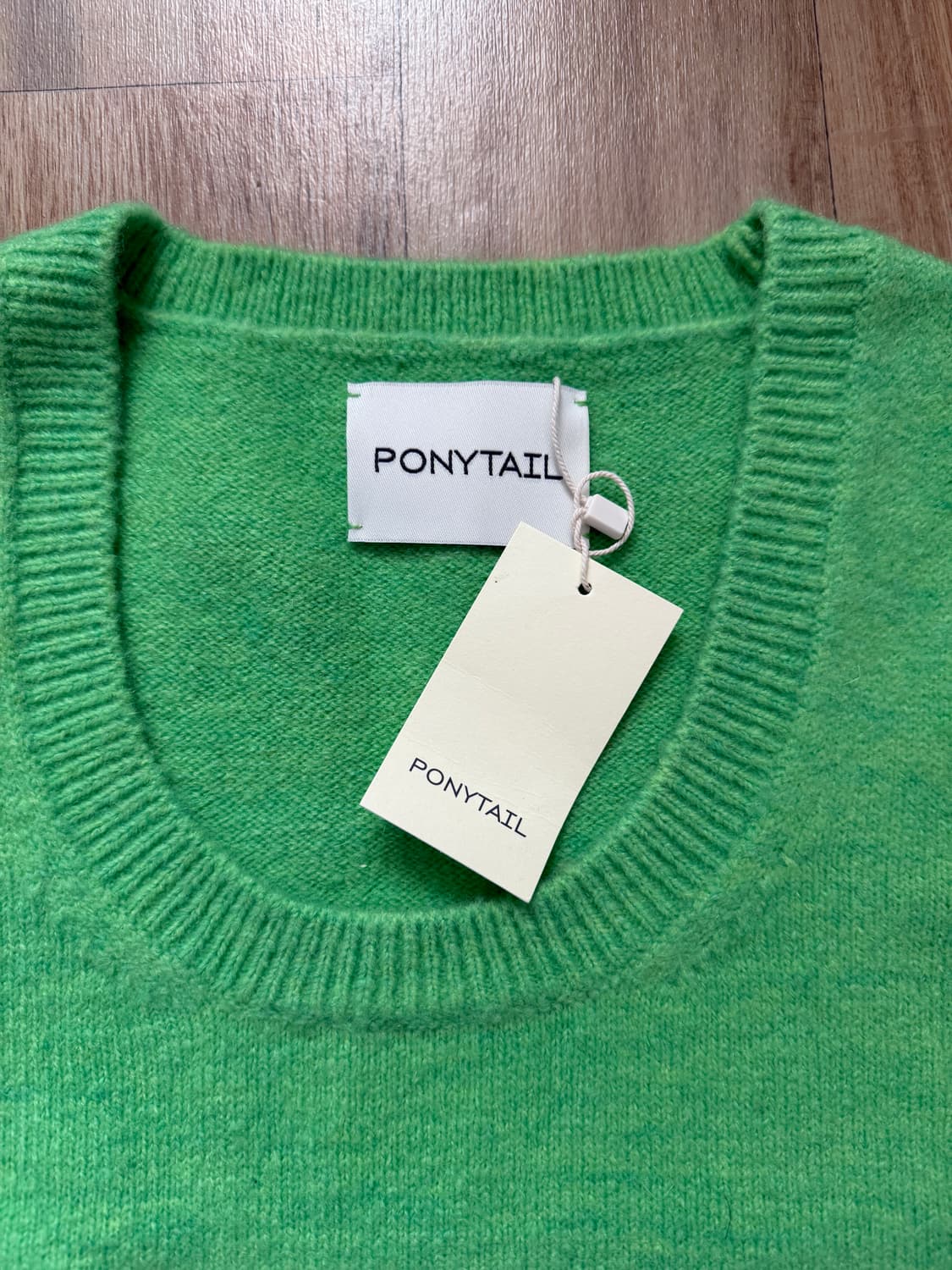 포니테일 쇼퍼 니트 베스트 상품이미지4