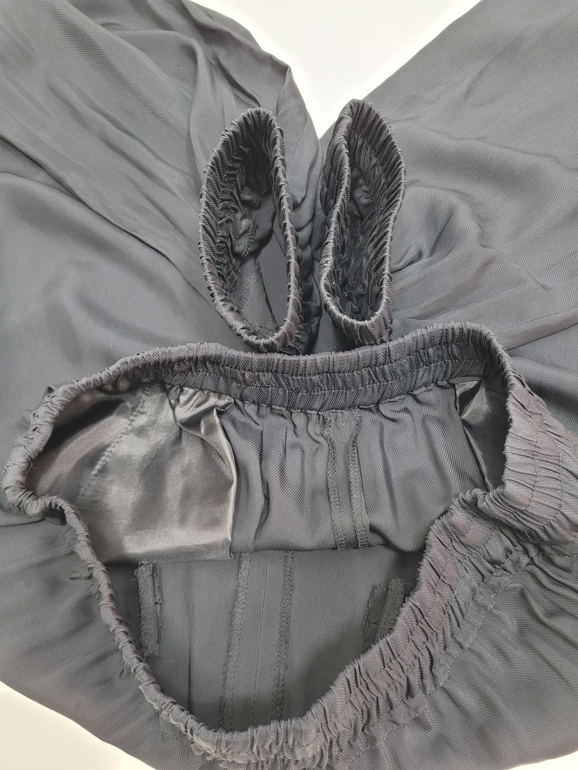 SISLEY 시슬리 레이온 밴딩 조거 팬츠 / 여 42 (67) 블랙
 상품이미지7