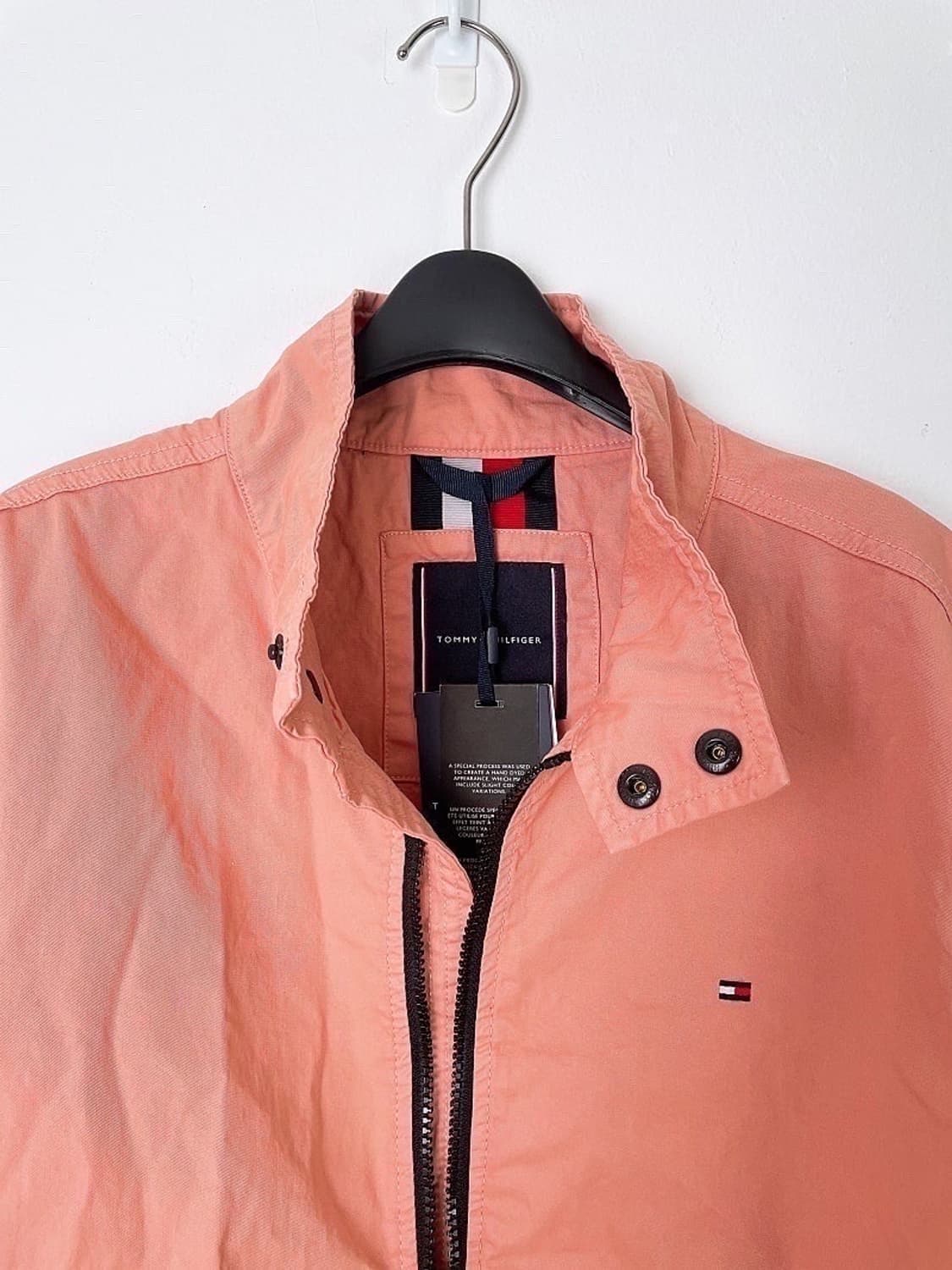 (정품/새상품) 타미힐피거 공용 핑크 해링본 바람막이 상품이미지2