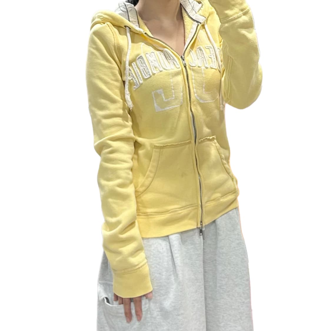 아베크롬비 연노랑 후드집업 상품이미지1