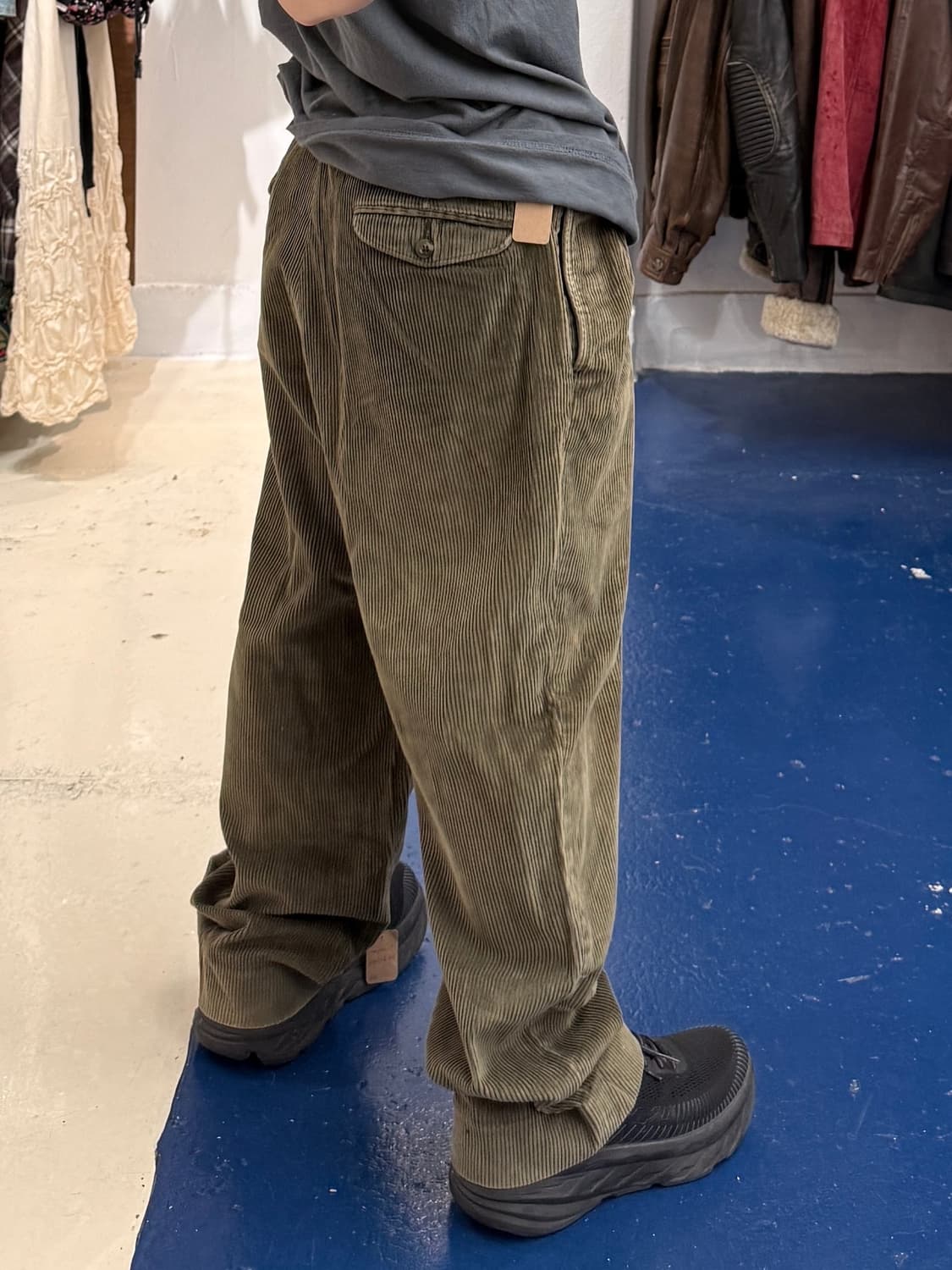 1990s L.L.Bean 코듀로이 카키 팬츠 상품이미지2