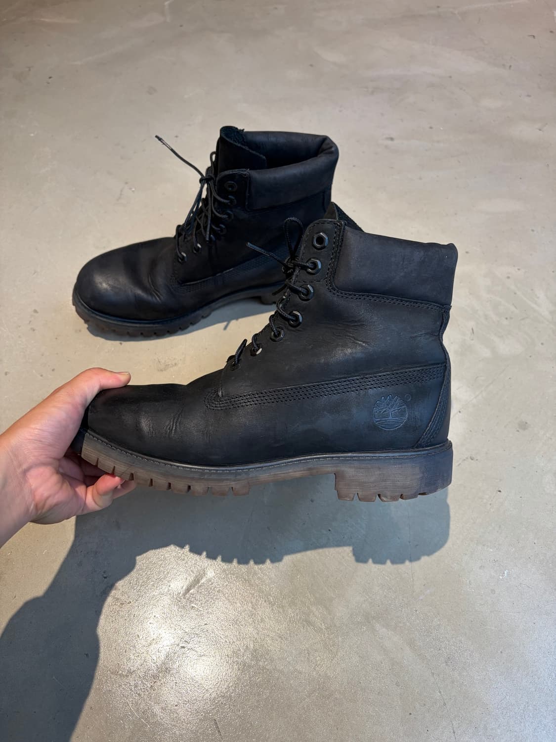 270) Timberland 6인치 블랙 워커 부츠 상품이미지3