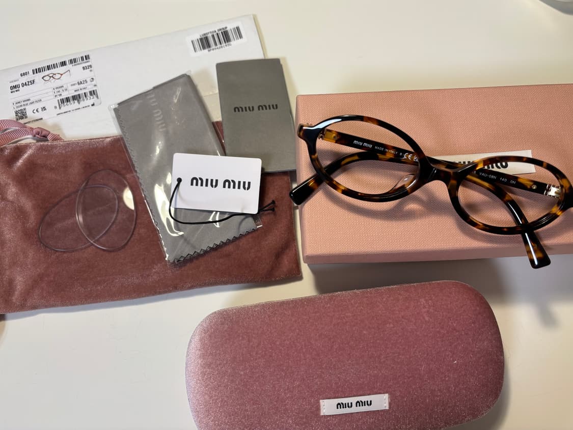 미우미우 리가드 안경 풀박스 상품이미지1