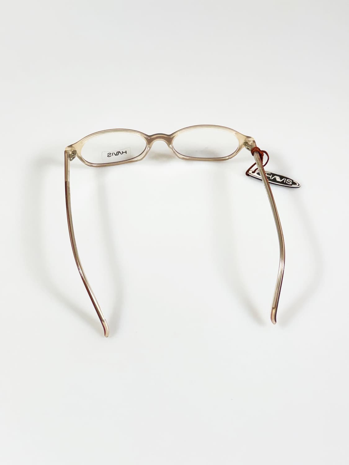 HAVIS 브라운&아이보리 뿔테 오벌 프레임 빈티지 안경 상품이미지5