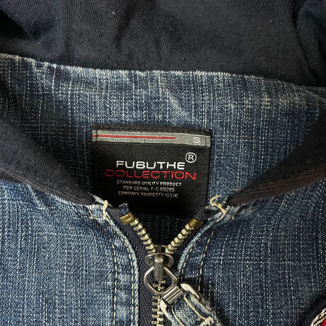 후부 05 포인트 스티치 데님 후드집업  S 상품이미지5