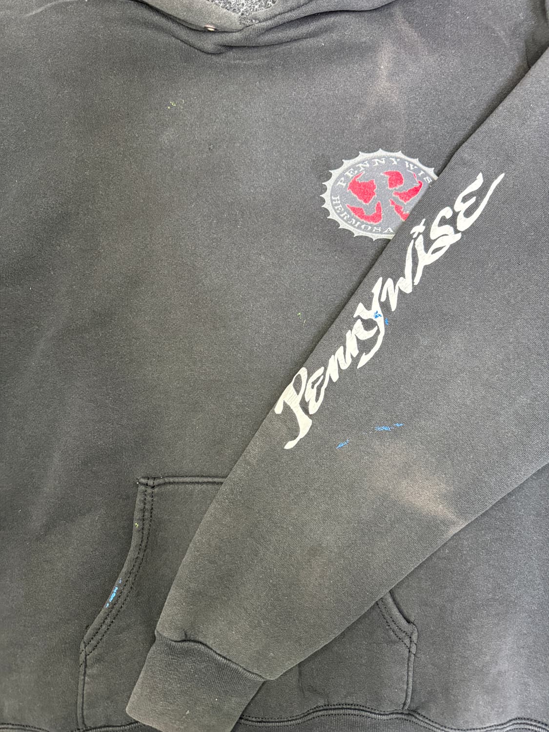 빈티지 8090s 밴드 페니와이즈 PENNYWISE 후드티 XL 상품이미지5