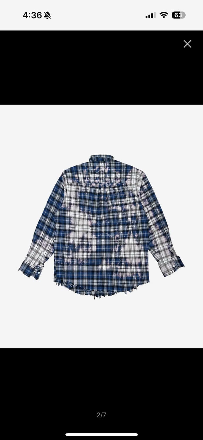 그레일즈 BLEACHED PLAID SHIRTS [BLUE]  상품이미지2