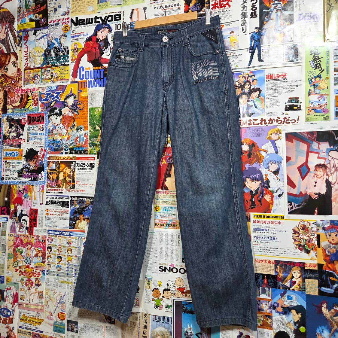 후부 뒷밴드 디테일 올드스쿨 데님 팬츠 상품이미지4